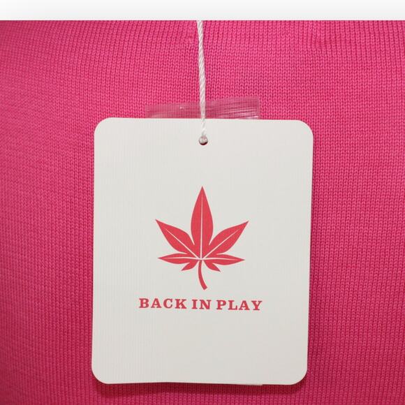 BOAST Women (S) Sweater 3/4-Sleeve BoatNeck Cotton LeafLogo Buttons Patchwork - Picture 7 of 13